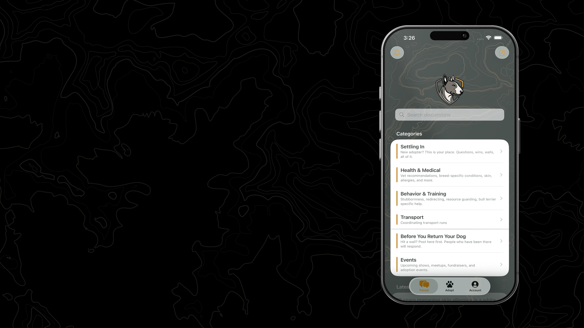 Bull Terrier Rescue Network App